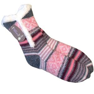 SLIPPER SOCKS➕NWT Knit Faux Fur With Grippers